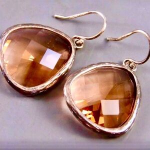 RARE Silpada Vintage Sterling Silver
Citrine Sparking Earrings